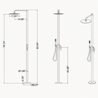 Vera Outdoor Shower · Brushed Silver
