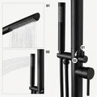 Leona Outdoor Shower · Matte Black