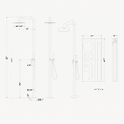 Arden Outdoor Shower · Brushed Silver