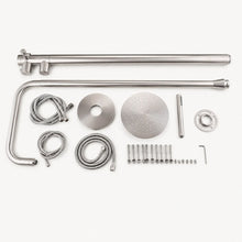 Everett Outdoor Shower · Brushed Silver