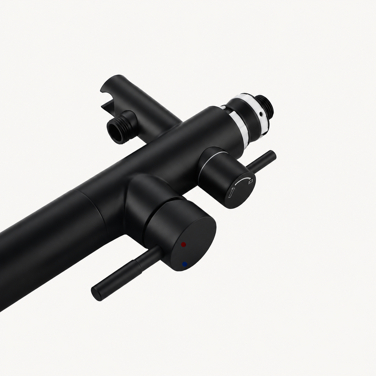 Mila Outdoor Shower · Matte Black