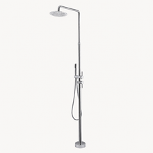 Elara Outdoor Shower · Brushed Silver