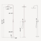 Rowan Outdoor Shower · Brushed Silver