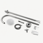 Iris Outdoor Shower · Brushed Silver