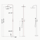 Camille Outdoor Shower · Matte Black