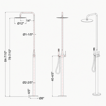 Camille Outdoor Shower · Matte Black