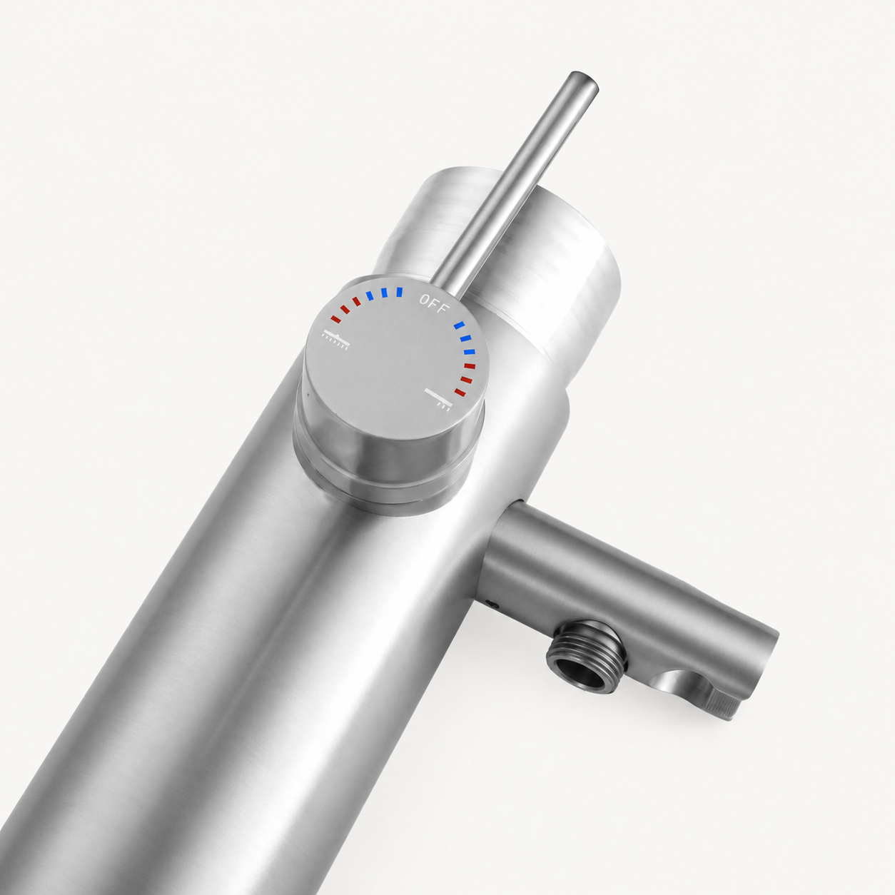 Ayla Outdoor Shower · Brushed Silver