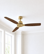 Louise Ceiling Fan 56" · Solid Wood Blades · No Light