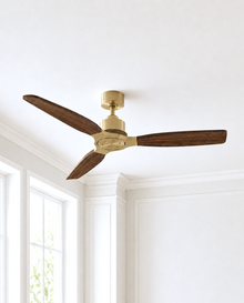 Louise Ceiling Fan 56" · Solid Wood Blades · No Light