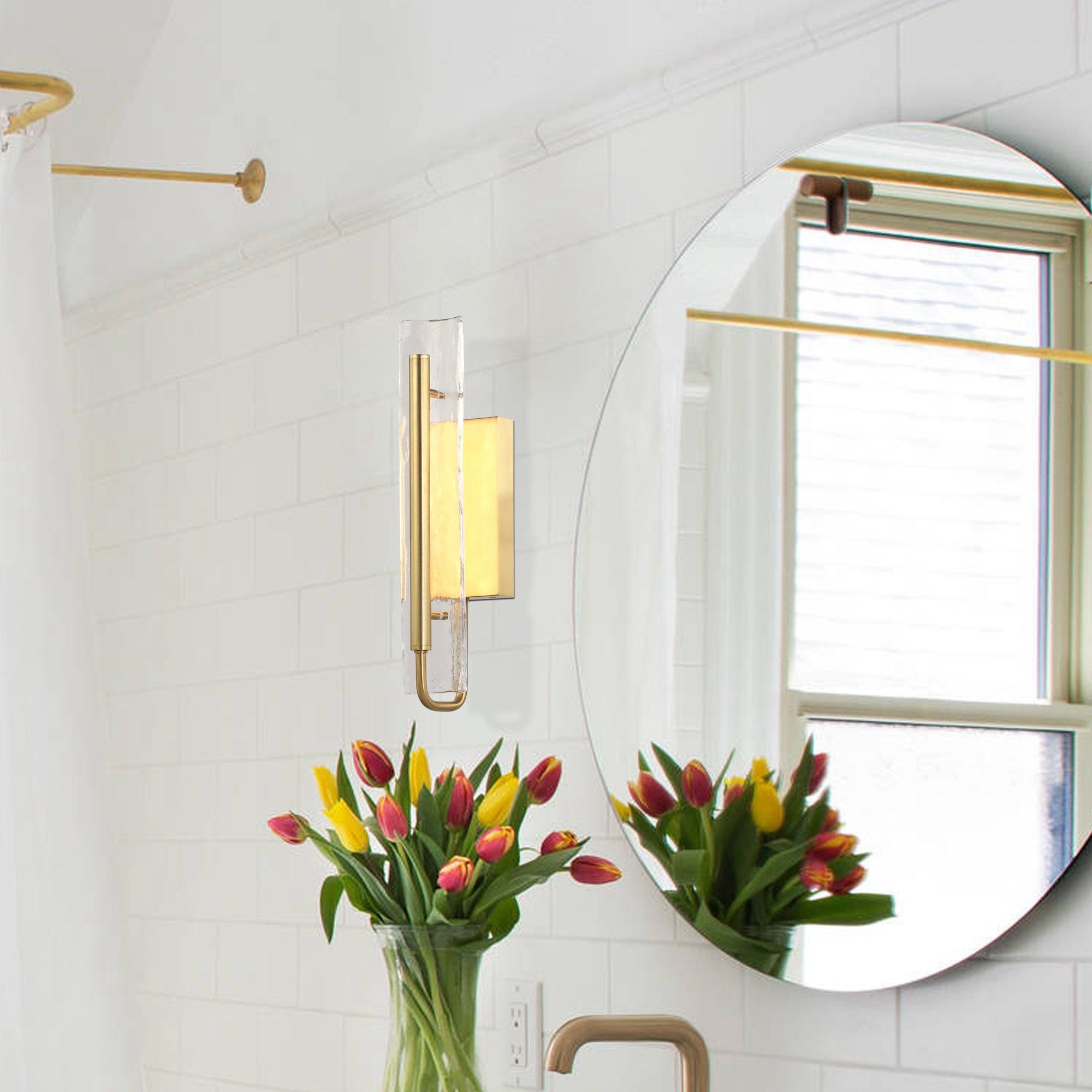1-Light Modern Golden Wall Lights