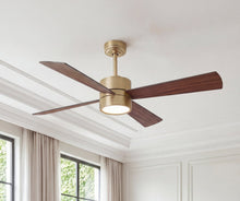 Bucholz Smart Ceiling Fan 52" · Natural Brass