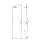 Coast Freestanding Outdoor Shower -Matte Black