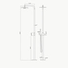 Britt Outdoor Shower · Brushed Silver