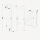 Luna Outdoor Shower · Brushed Gold
