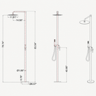 Nolan Outdoor Shower · Brushed Gold