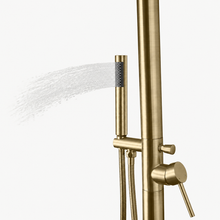 Lena Outdoor Shower · Brushed Gold