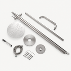 Cora Outdoor Shower · Brushed Silver