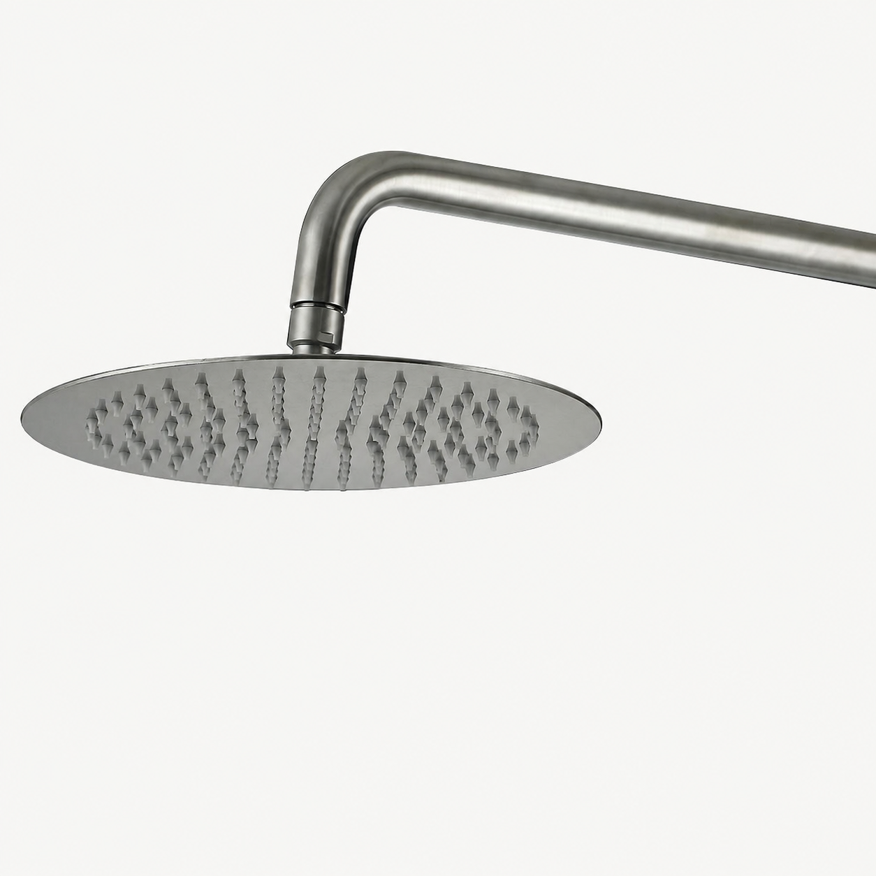 Nora Outdoor Shower · Brushed Silver
