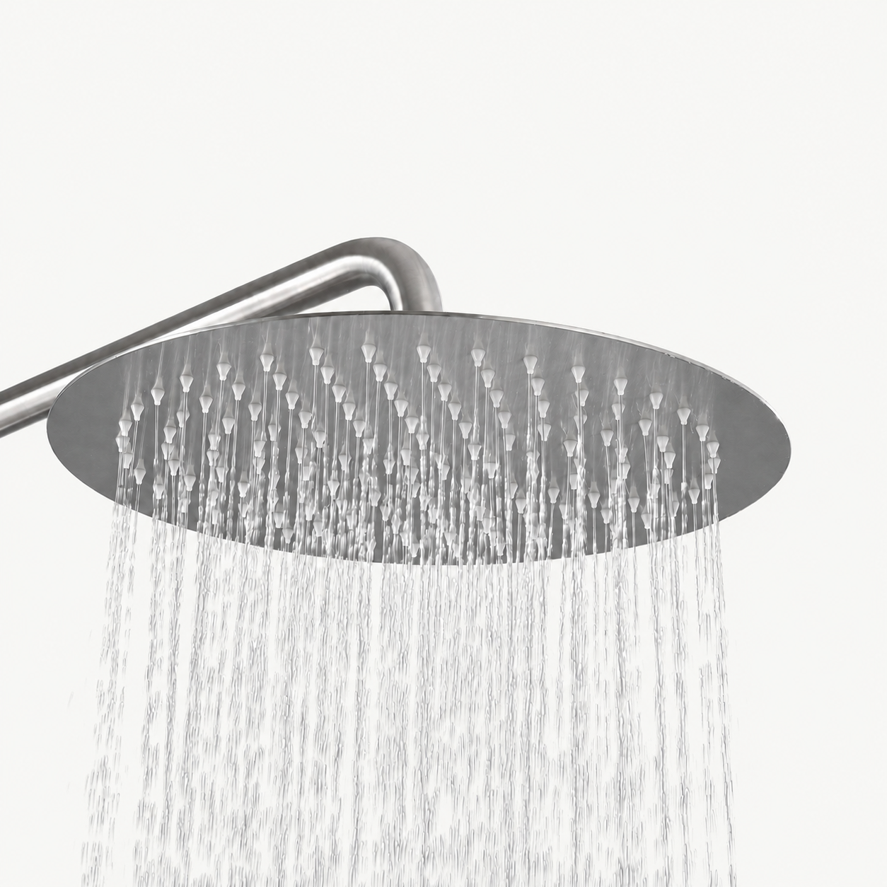 Atlas Outdoor Shower · Brushed Silver