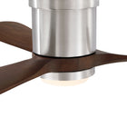 Mayna Flush Ceiling Fan 52" · Dark Walnut Solid Wood Blades