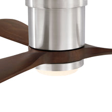 Mayna Flush Ceiling Fan 52" · Dark Walnut Solid Wood Blades