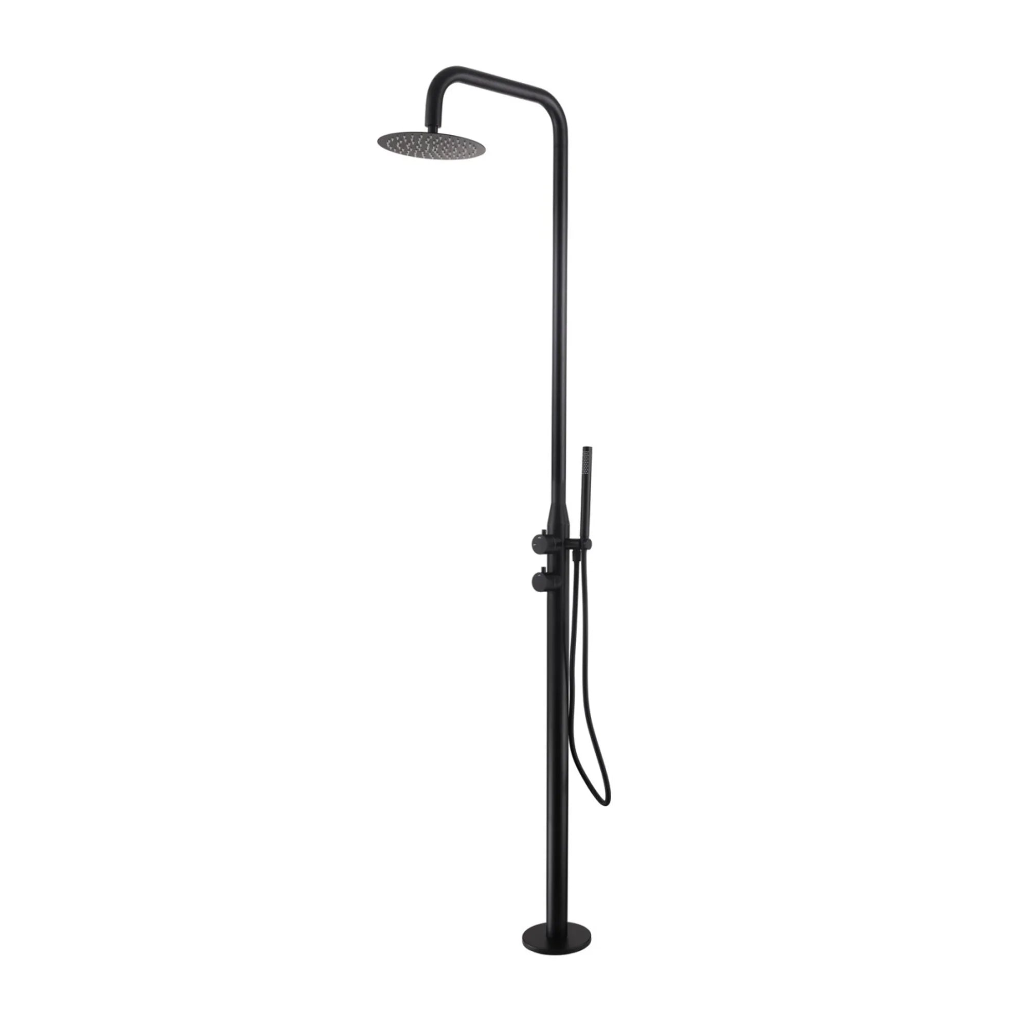 Coast Freestanding Outdoor Shower -Matte Black