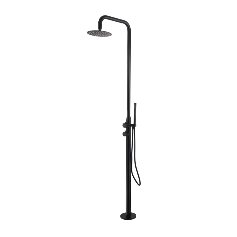 Coast Freestanding Outdoor Shower -Matte Black