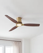 Louise Flush Ceiling Fan 48" · Solid Wood Blades