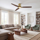 Louise Flush Ceiling Fan 48" · Solid Wood Blades