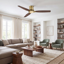 Louise Flush Ceiling Fan 48" · Solid Wood Blades
