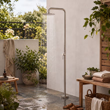 Serena Outdoor Shower · Brushed Silver