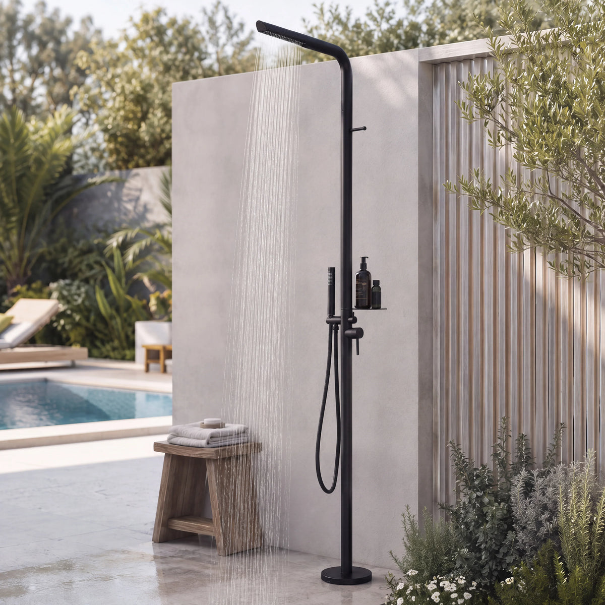Lennox Outdoor Shower · Matte Black