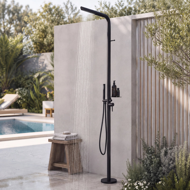 Lennox Outdoor Shower · Matte Black