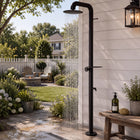 Emery Outdoor Shower · Matte Black