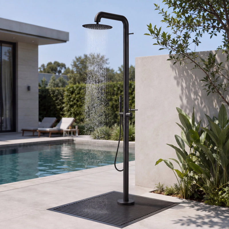 Liora Outdoor Shower · Matte Black
