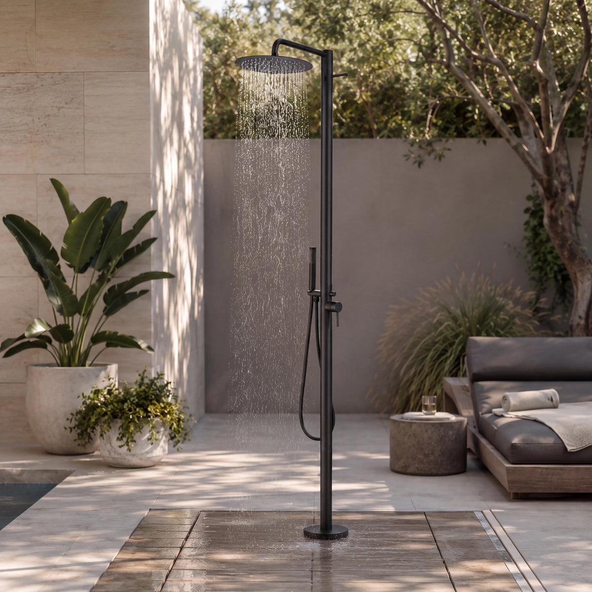 Marlow Outdoor Shower · Matte Black