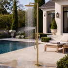 Lena Outdoor Shower · Brushed Gold