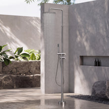 Nora Outdoor Shower · Brushed Silver