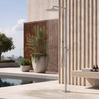 Atlas Outdoor Shower · Brushed Silver