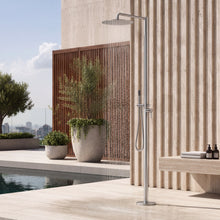 Atlas Outdoor Shower · Brushed Silver