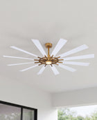Maverick 72" Ceiling Fan with Light · Reversible Black & White Blades