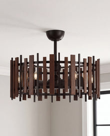 Pulse Black LED Fandelier 31"