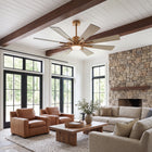 Oretha Gold Windmill Fan 60"
