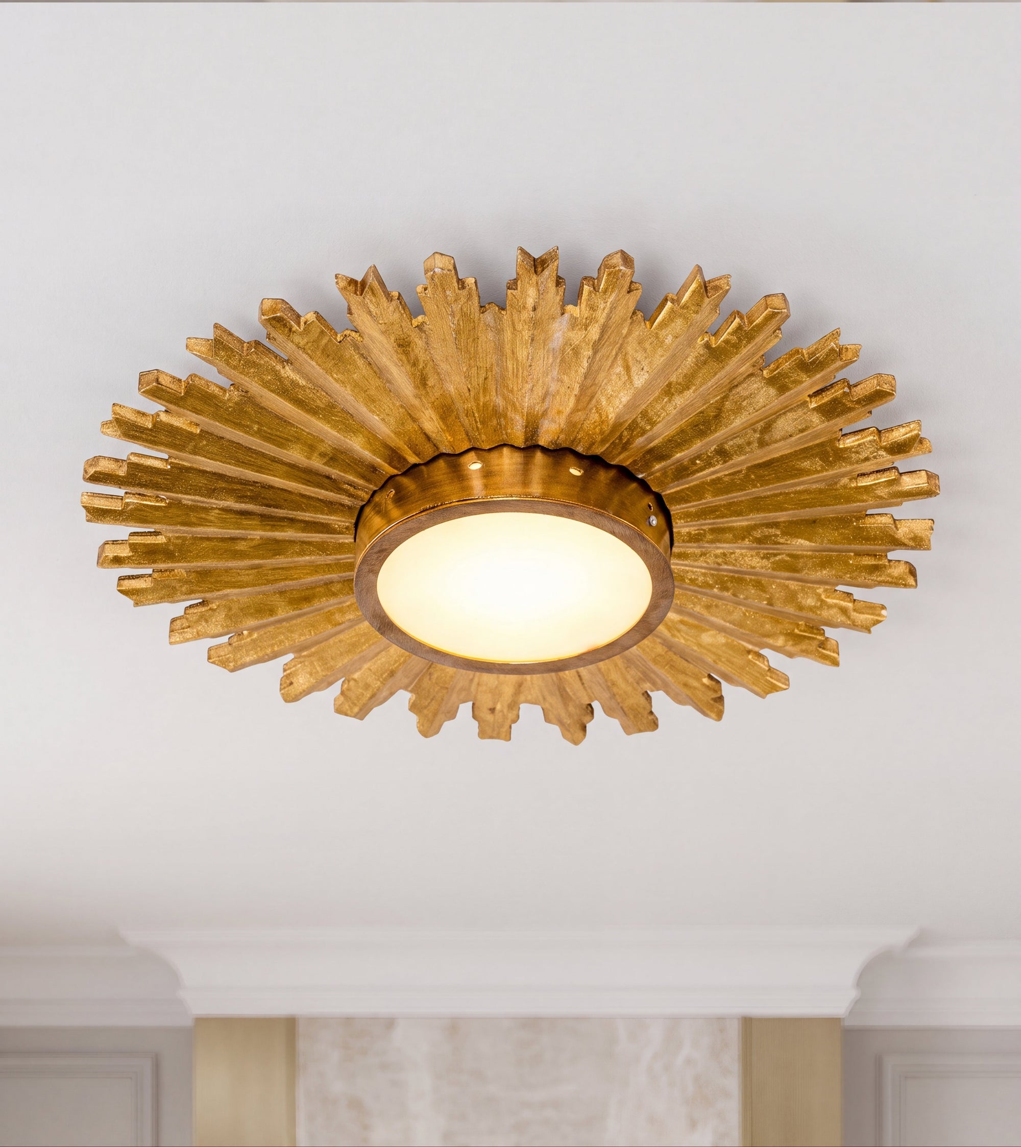 Emira Sunburst Flush Mount Light