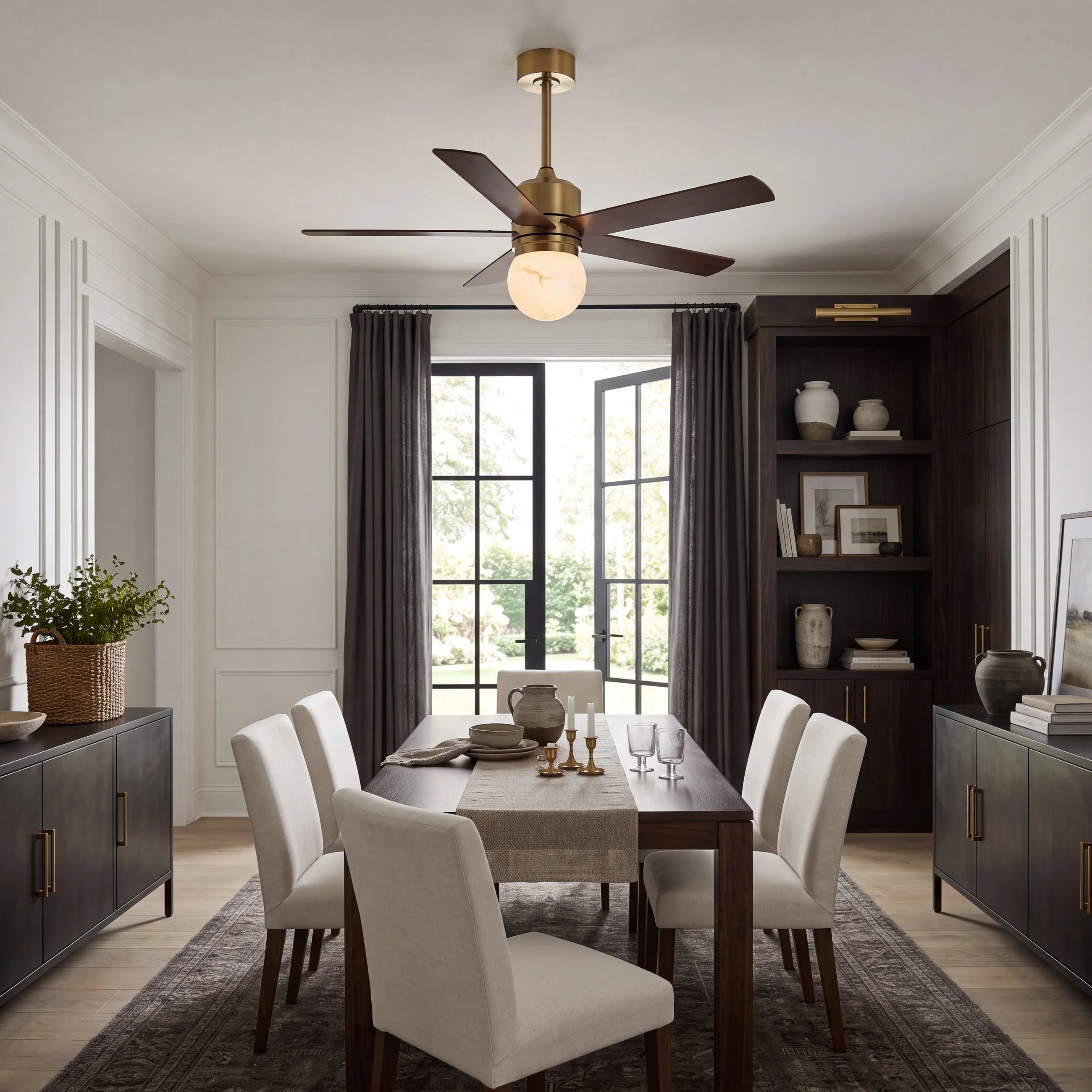 Liora Globe-LED Fan 52"