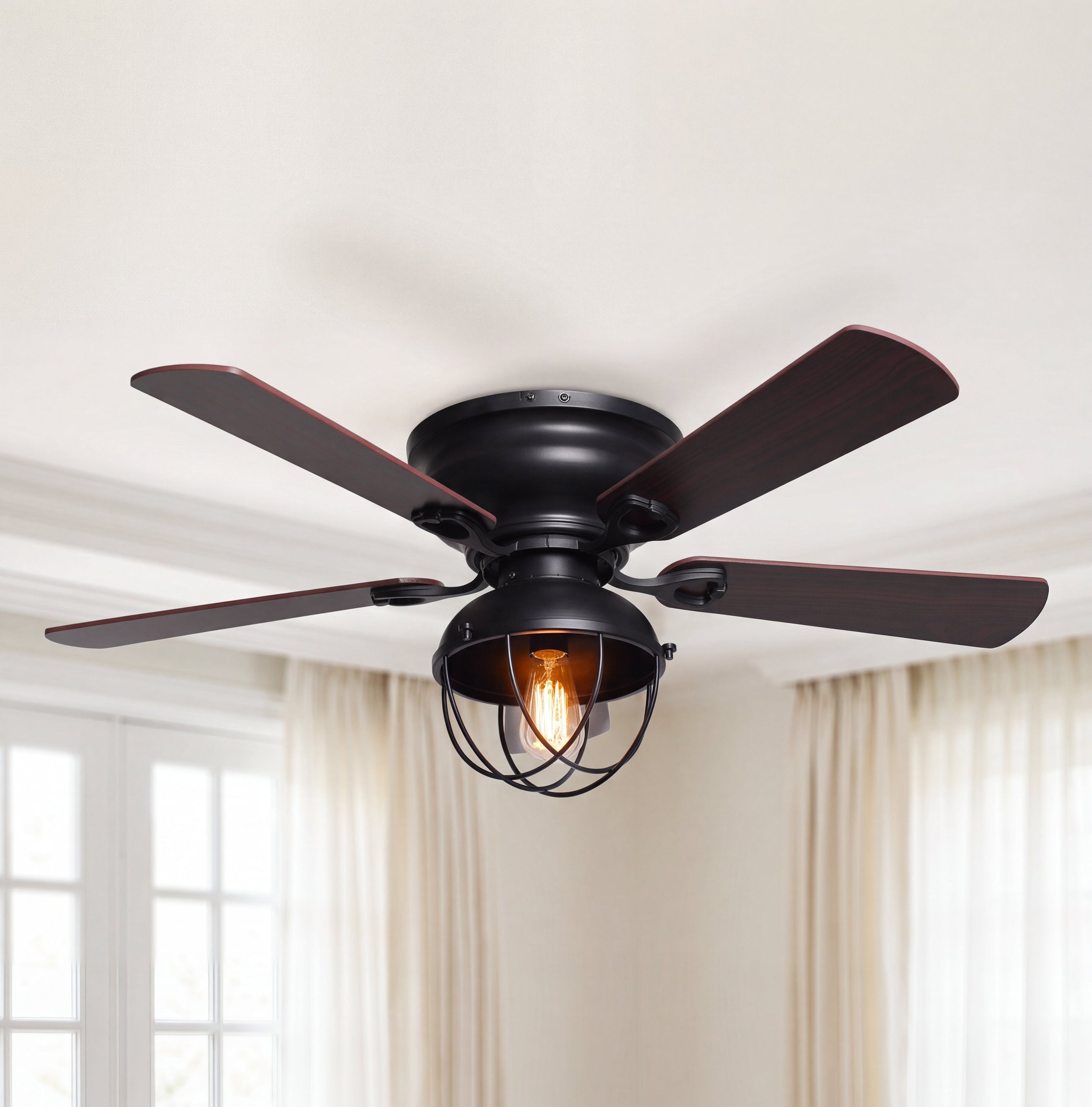 SereneLux Ceiling Fan with Light 42"