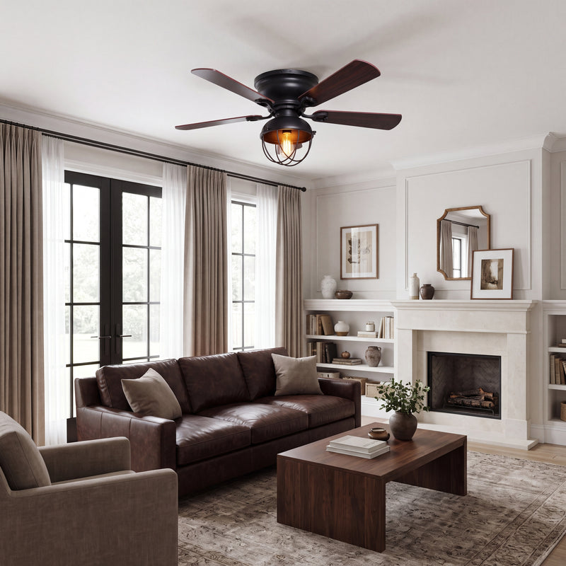SereneLux Ceiling Fan with Light 42"