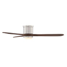 Mayna Flush Ceiling Fan 52" · Dark Walnut Solid Wood Blades