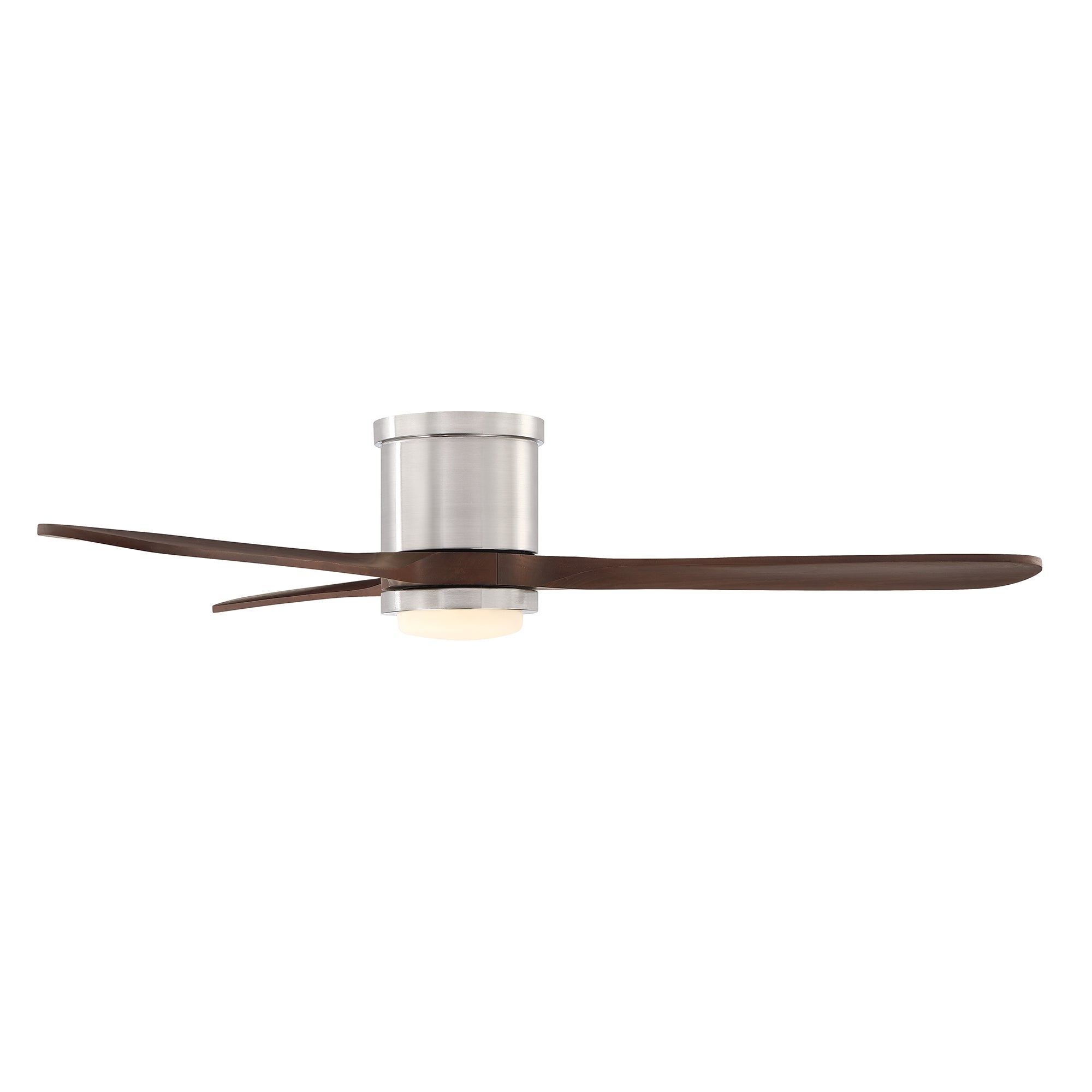 Mayna Flush Ceiling Fan 52" · Dark Walnut Solid Wood Blades