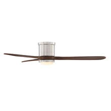 Mayna Flush Ceiling Fan 52" · Dark Walnut Solid Wood Blades